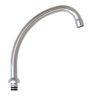 Jota chromé bec mélangeur monotrou 3/4"×18 mm 165 mm | Tecom