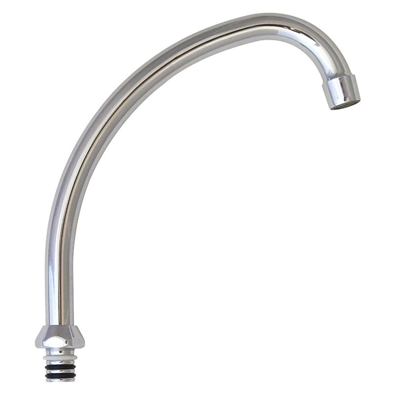 Jota chromé bec mélangeur monotrou 3/4"×18 mm 165 mm | Tecom Jota chromé bec mélangeur monotrou 3/4"×18 mm 165 mm | Tecom