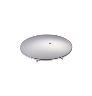 Couvercle en laiton chromé pour bonde de douche Low Round | Tecom