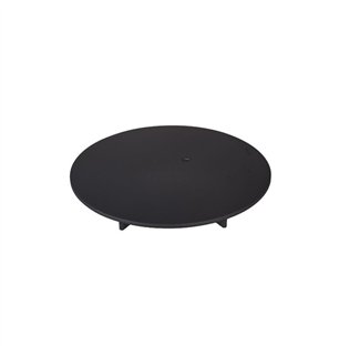 Couvercle en laiton noir mat pour bonde de douche Low Round | Tecom