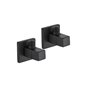 Paire de robinets de lavabo carrés noir mat 1/2"×3/8" | Tecom Paire de robinets de lavabo carrés noir mat 1/2"×3/8" | Tecom