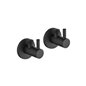Paire de robinets sous lavabo design rond noir mat 1/2"×3/8" | Tecom Paire de robinets sous lavabo design rond noir mat 1/2"×3/8" | Tecom