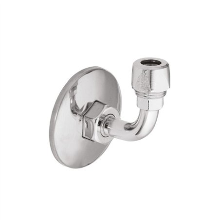 Coude de sous-bassin orientable à 90° et coude extractible 1/2"×3/8"×10 cm | Tecom