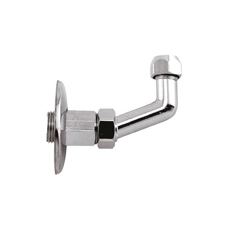 Coude sous évier moulé chromé 1/2"×10 | Tecom