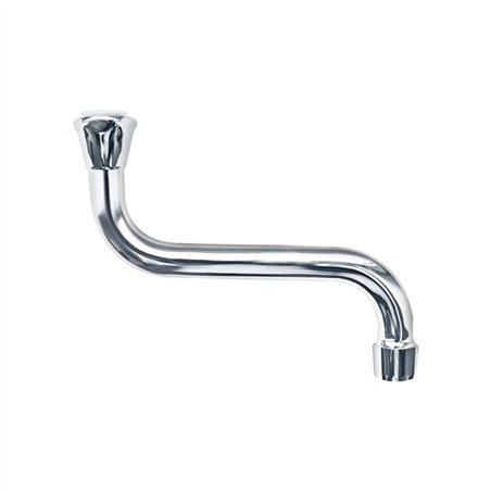 Bec universel S pour évier avec siège plat 3/4" 200 mm | Tecom