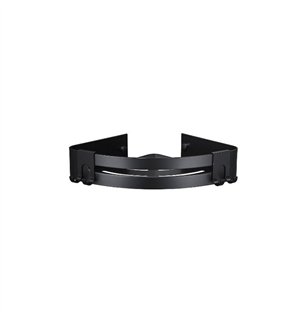 Coin douche en aluminium noir mat - Giada | Tecom