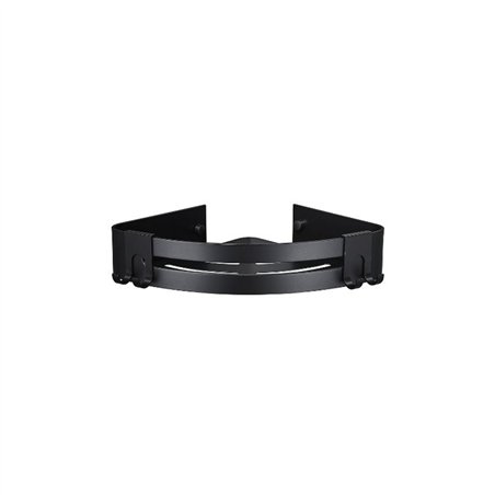 Coin douche en aluminium noir mat - Giada | Tecom