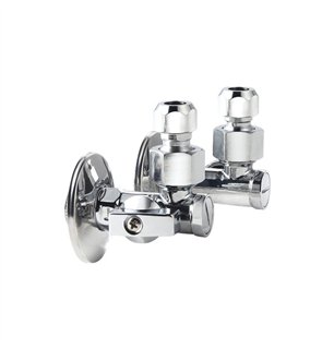 Paire de robinets à boule sous lavabo SX/DX avec filtre | Tecom
