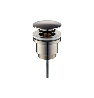 Vidange universelle ronde en acier inoxydable brossé click clack 1"1/4 | Tecom