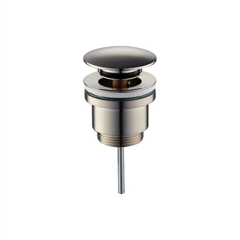 Vidange universelle ronde en acier inoxydable brossé click clack 1"1/4 | Tecom Vidange universelle ronde en acier inoxydable brossé click clack 1"1/4 | Tecom