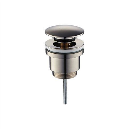 Vidange universelle ronde en acier inoxydable brossé click clack 1"1/4 | Tecom