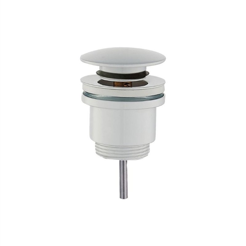 Prise universelle ronde blanc mat click clack 1"1/4 | Tecom Prise universelle ronde blanc mat click clack 1"1/4 | Tecom