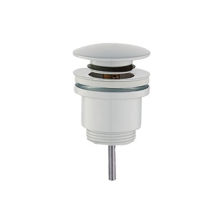 Prise universelle ronde blanc mat click clack 1"1/4 | Tecom