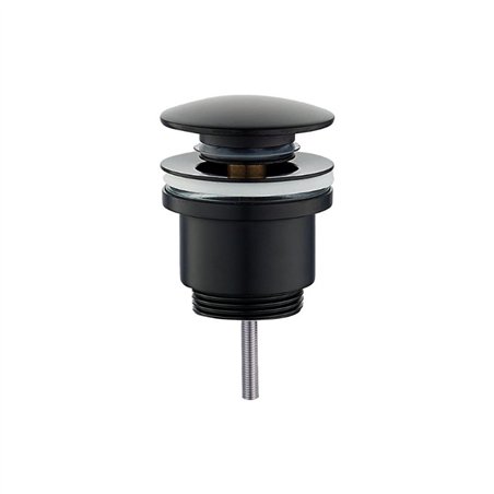 Vidange universelle ronde noire matte click clack 1"1/4 | Tecom