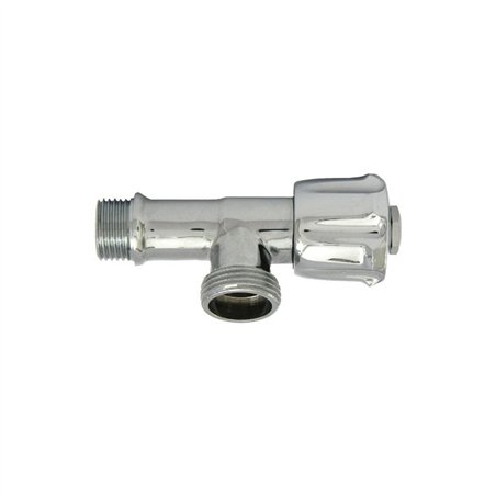 Robinet droit pour machine à laver chromé 1/2"×3/4" | Tecom