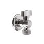 Robinet à bille chromé pour lave-linge avec rosette 1/2"×3/4" | Tecom Robinet à bille chromé pour lave-linge avec rosette 1/2"×3/4" | Tecom