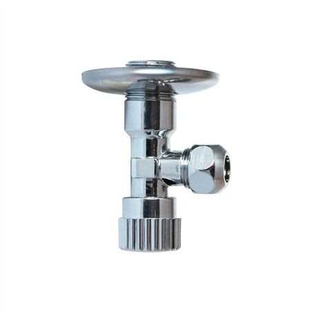 Robinet de chasse chromé 1/2"×10 cm | Tecom