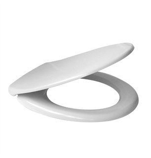 Abattant WC universel charnières en acier blanc | Tecom