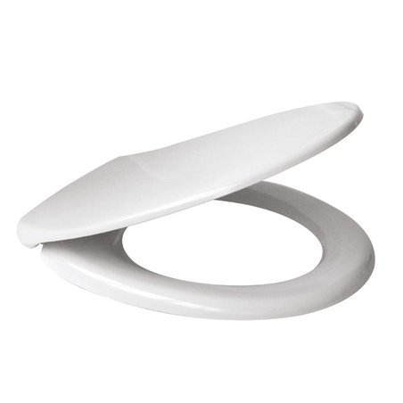 Abattant de WC thermodurcissable blanc à fermeture souple | Tecom