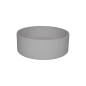 Lavabo rond en granit avec plan de travail Ø36 cm gris métallisé - Delia Lavabo rond en granit avec plan de travail Ø36 cm gris métallisé - Delia