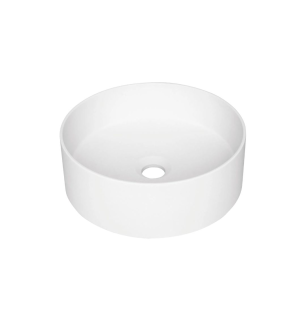 Lavabo rond en granit Ø36 cm avec plan en albâtre - Delia
