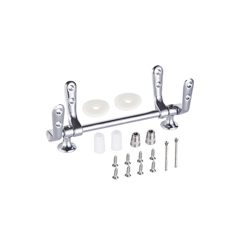Paire de charnières fixes pour sièges de toilettes avec barre de fixation | Tecom Paire de charnières fixes pour sièges de toilettes avec barre de fixation | Tecom