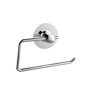 Porte-rouleau en acier inoxydable chromé - Giada | Tecom