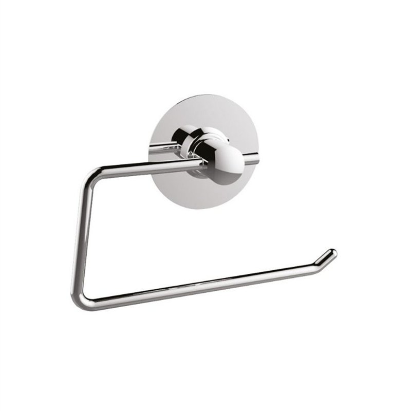Porte-rouleau en acier inoxydable chromé - Giada | Tecom Porte-rouleau en acier inoxydable chromé - Giada | Tecom