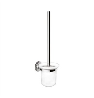 Porte-balai en acier inoxydable chromé - Giada | Tecom