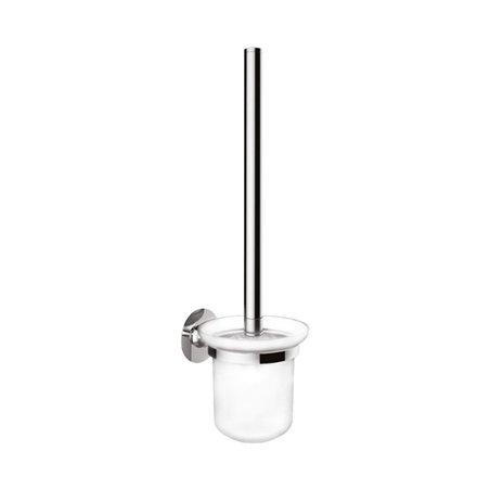 Porte-balai en acier inoxydable chromé - Giada | Tecom