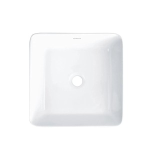 Lavabo carré en céramique blanche à poser 345 mm - Veronik