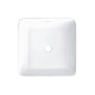 Lavabo carré en céramique blanche à poser 345 mm - Veronik Lavabo carré en céramique blanche à poser 345 mm - Veronik