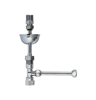 Kit de robinetterie pour réservoir de chasse d'eau avec tube 1/2"×10 cm | Tecom
