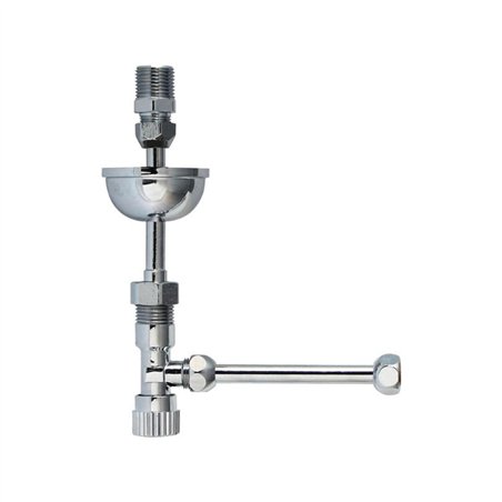 Kit de robinetterie pour réservoir de chasse d'eau avec tube 1/2"×10 cm | Tecom