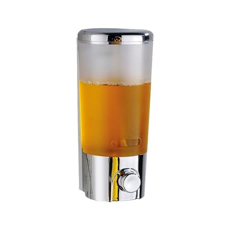 Dispenser sapone liquido manuale 380 ml cromato – Easy | Tecom
