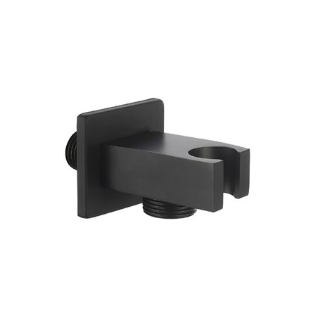 Prise d'eau Hermes avec support en laiton noir mat M 1/2 x 1/2 | Tecom