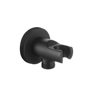 Prise d'eau Athena avec support en laiton noir mat M 1/2 x 1/2 | Tecom