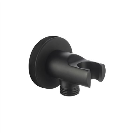 Prise d'eau Athena avec support en laiton noir mat M 1/2 x 1/2 | Tecom
