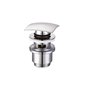 Vidange basse carrée click clack avec trop-plein 1"1/4 | Tecom Vidange basse carrée click clack avec trop-plein 1"1/4 | Tecom