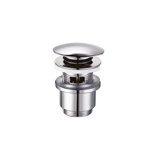 Vidange basse ronde click clack avec trop-plein 1"1/4 | Tecom
