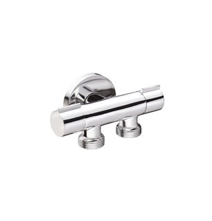 Robinet de machine à laver double Ego 1/2"×3/4" | Tecom