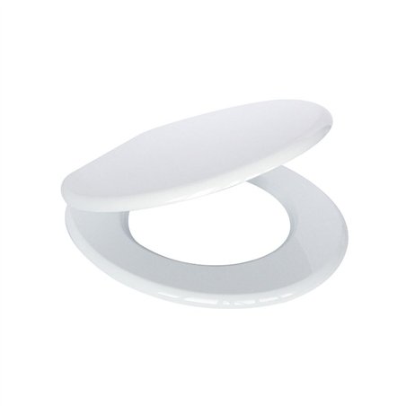 Abattant WC universel blanc avec charnières métalliques | Tecom