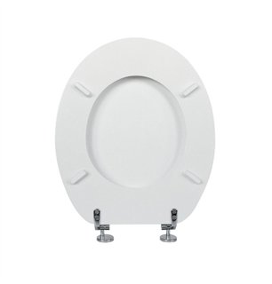 Abattant WC universel blanc avec charnières métalliques | Tecom