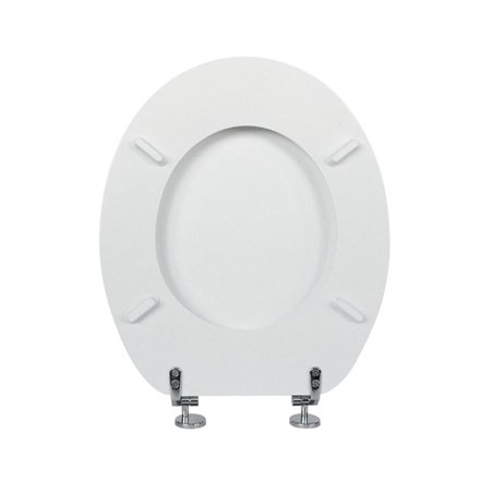 Abattant WC universel blanc avec charnières métalliques | Tecom