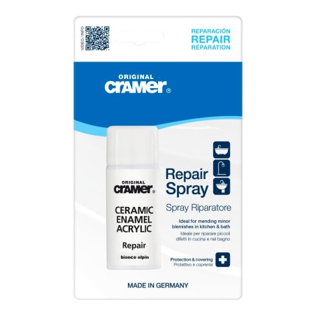 Peinture en aérosol pour surfaces sanitaires et émaillées 50 ml - Cramer