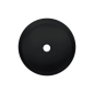Lavabo rond en granit avec plan de travail Ø36 cm noir - Delia Lavabo rond en granit avec plan de travail Ø36 cm noir - Delia