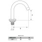 Bec de lavabo chromé 1/2" M | Tecom Bec de lavabo chromé 1/2" M | Tecom
