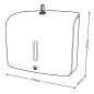 Distributeur d'essuie-tout noir 300 feuilles avec clé - Deluxe | Tecom Distributeur d'essuie-tout noir 300 feuilles avec clé - Deluxe | Tecom
