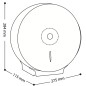 Distributeur de papier hygiénique en acier inoxydable poli 275×284 mm avec clé - Steel | Tecom Distributeur de papier hygiénique en acier inoxydable poli 275×284 mm avec clé - Steel | Tecom