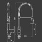 Mitigeur évier douchette orientable Ø40 mm - Le Mans | Tecom Mitigeur évier douchette orientable Ø40 mm - Le Mans | Tecom